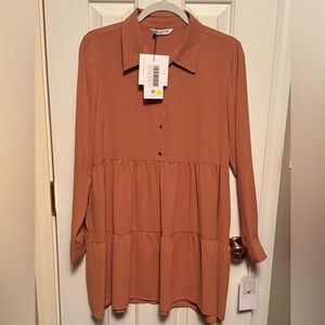 Amanda Uprichard Long Sleeve Pierre Dress NWT